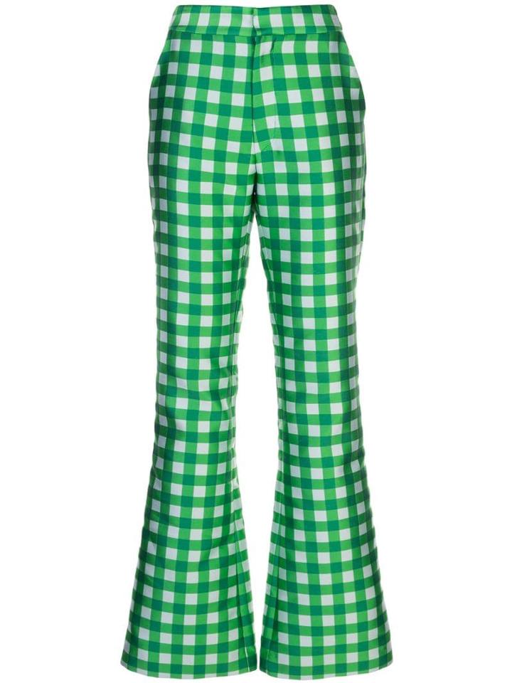 Cynthia Rowley Davis Gingham Pant - Green