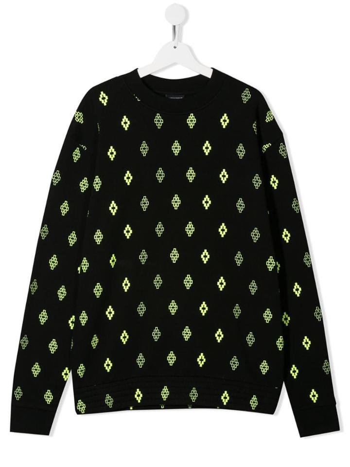 Marcelo Burlon County Of Milan Kids Teen Multi Logo Print Sweatshirt -