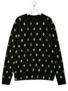 Marcelo Burlon County Of Milan Kids Teen Multi Logo Print Sweatshirt -