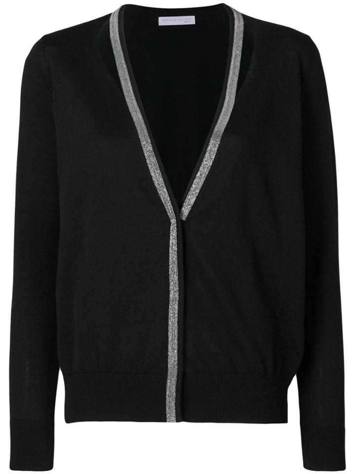 Fabiana Filippi Deep V-neck Cardigan - Black