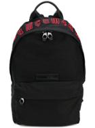 Mcq Alexander Mcqueen Repeat Logo Backpack - Black