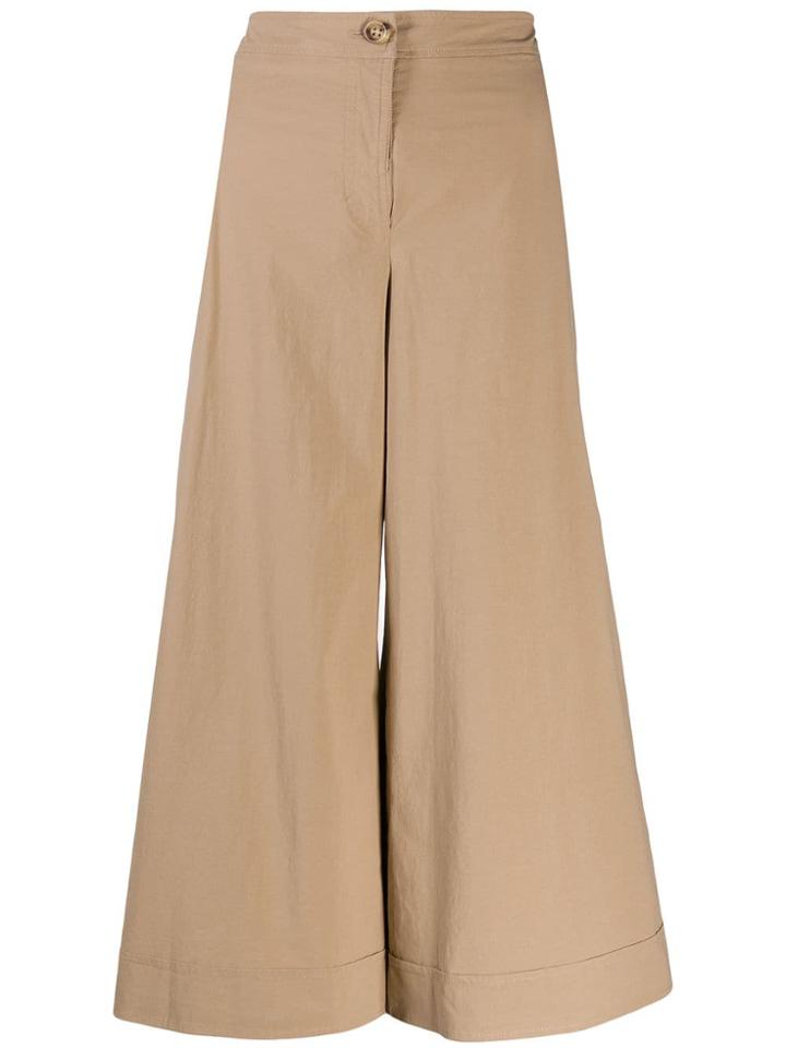 M Missoni Cropped Wide-leg Trousers - Brown