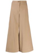 M Missoni Cropped Wide-leg Trousers - Brown