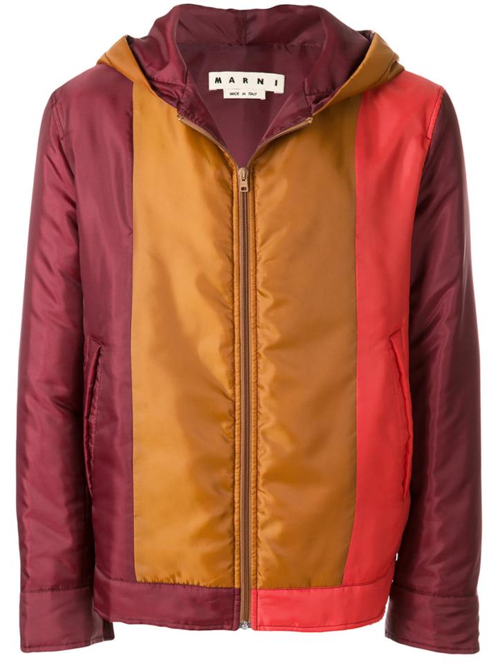 Marni Hooded Colourblock Jacket - Multicolour