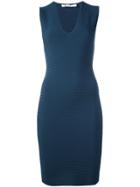 T By Alexander Wang Cut Out Fitted Dress - Blue