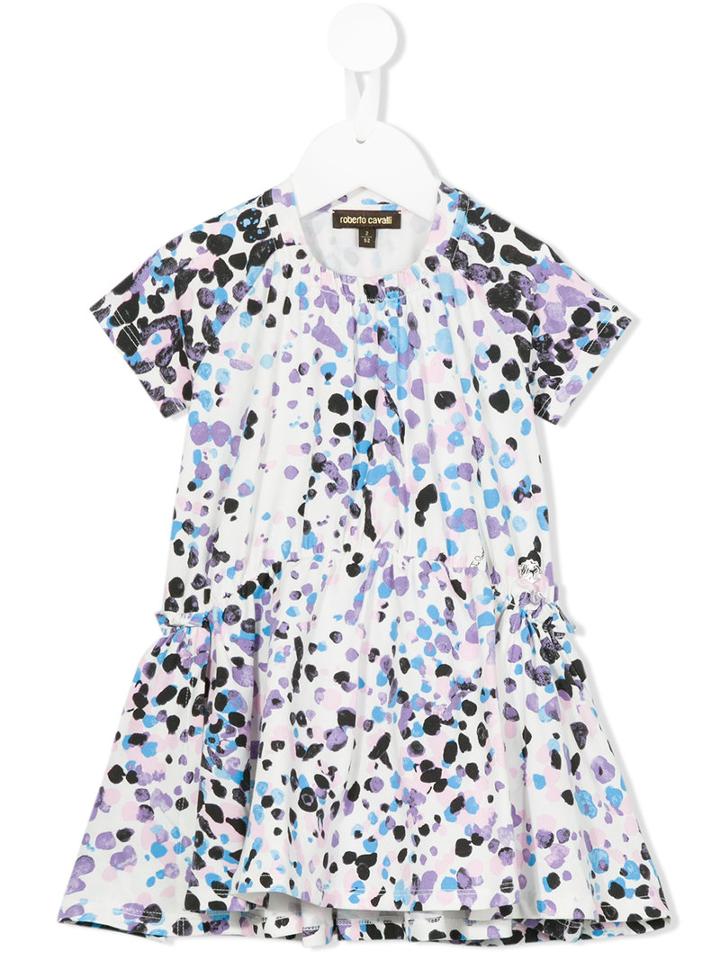 Roberto Cavalli Kids - Animal Print Dress - Kids - Cotton/spandex/elastane - 24 Mth, White