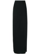 Moschino Vintage Side Slit Maxi Skirt - Black