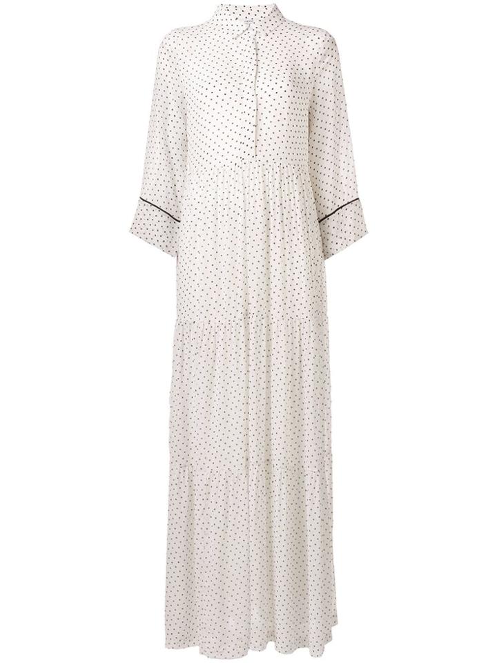 Ganni Rometty Georgette Long Dress - White