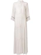 Ganni Rometty Georgette Long Dress - White