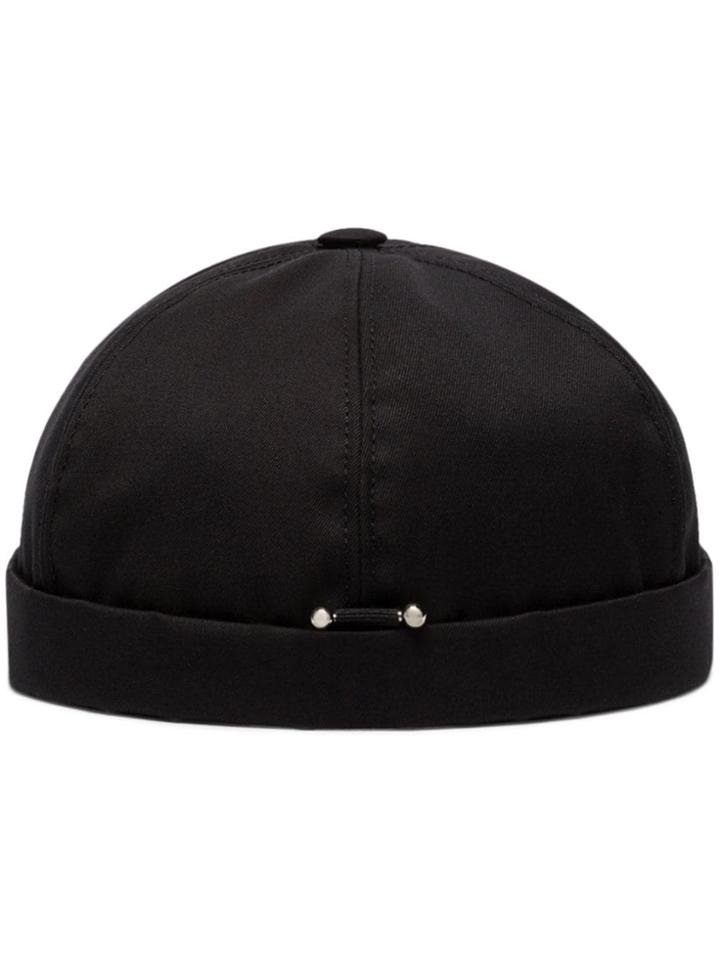 Neil Barrett Pierced Fitted Cap - Black