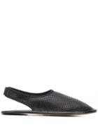 Marni Textured Slingback Shoes - Black