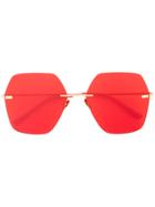 Spektre Hexagon Frame Sunglasses - Red