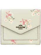Coach Floral Bow Small Wallet - Green