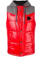 Philipp Plein 'gulf Breeze' Gilet, Men's, Size: Medium, Red, Polyamide/polyester/cotton