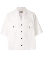 Necessity Sense Cardigan Ss Pocket Shirt Angel White Lace