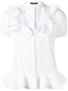 Alexander Mcqueen Ruffled Shirt - White