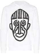 Comme Des Garçons Shirt Mask Print Hoodie - White