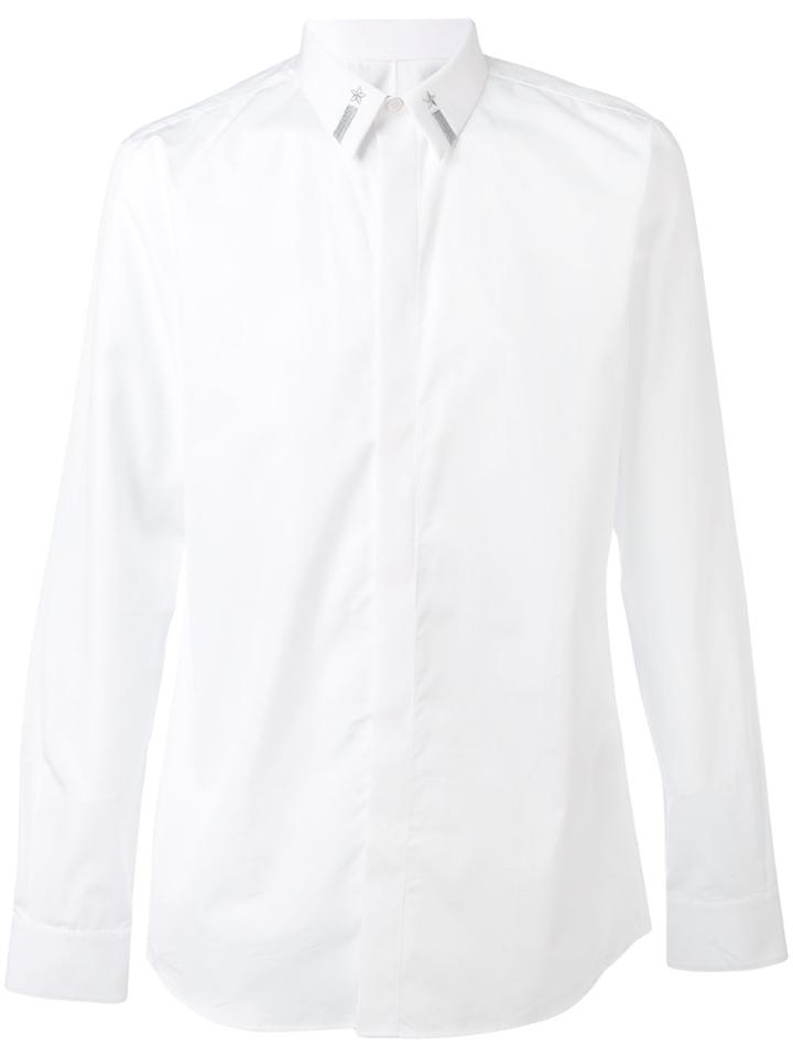 Givenchy Embroidered Collar Shirt - White