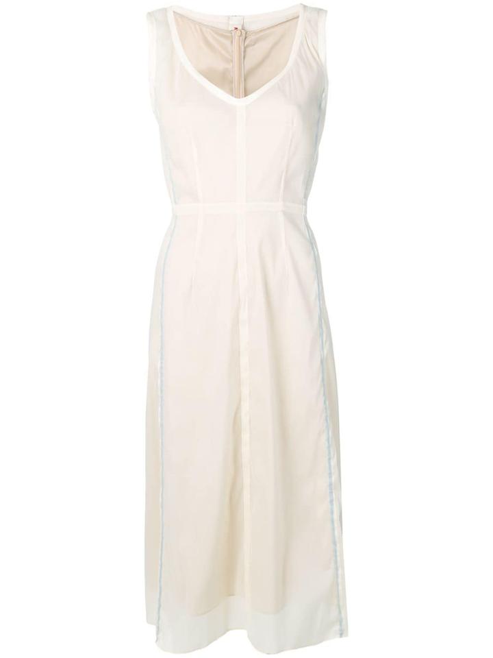 Marni V-neck Dress - White