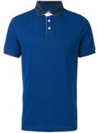Hackett Contrast Collar Polo Shirt - Blue
