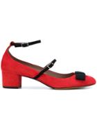 Tabitha Simmons Strappy Bow Pumps - Red