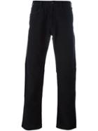 Issey Miyake Vintage Straight Leg Trousers, Men's, Size: 22.5, Black