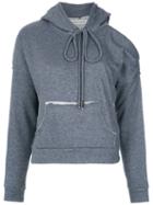 Giuliana Romanno - Cut Out Jumper - Women - Cotton/polyester - M, Blue, Cotton/polyester