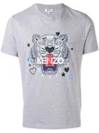 Kenzo - Tiger X I Love You T-shirt - Men - Cotton - L, Grey, Cotton
