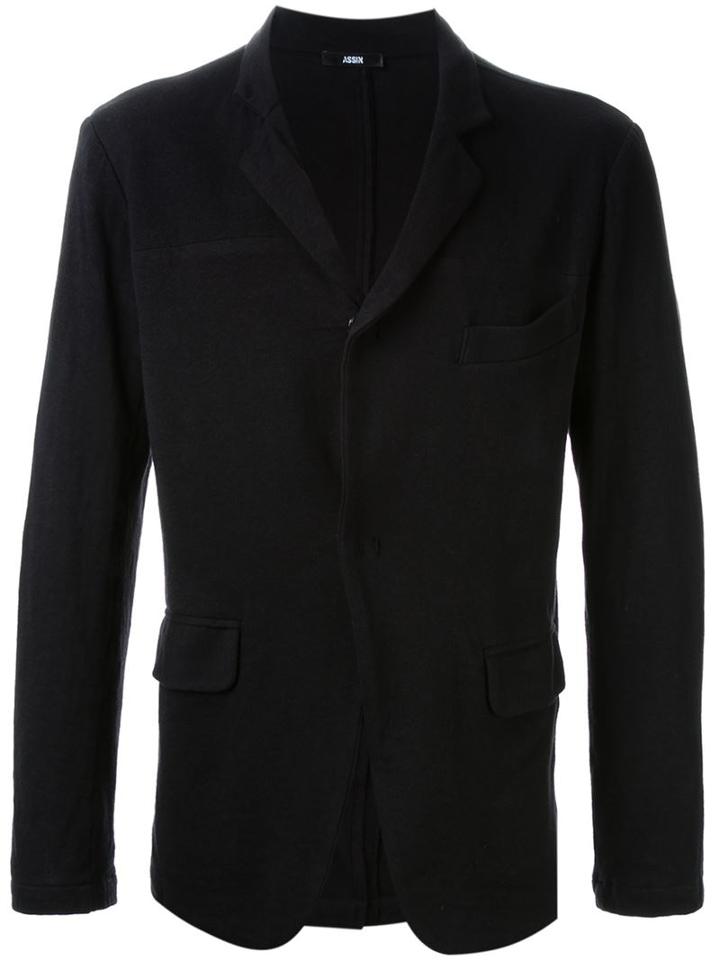 Assin Jersey Blazer, Men's, Size: Xs, Black, Cotton