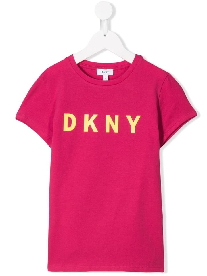 Dkny Kids Teen Logo Print T-shirt - Pink