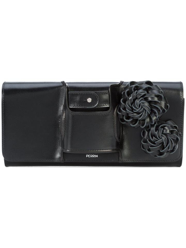 Perrin Paris Glove Detail Clutch Bag - Black