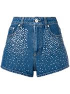 Chiara Ferragni Embellished High Waisted Shorts - Blue