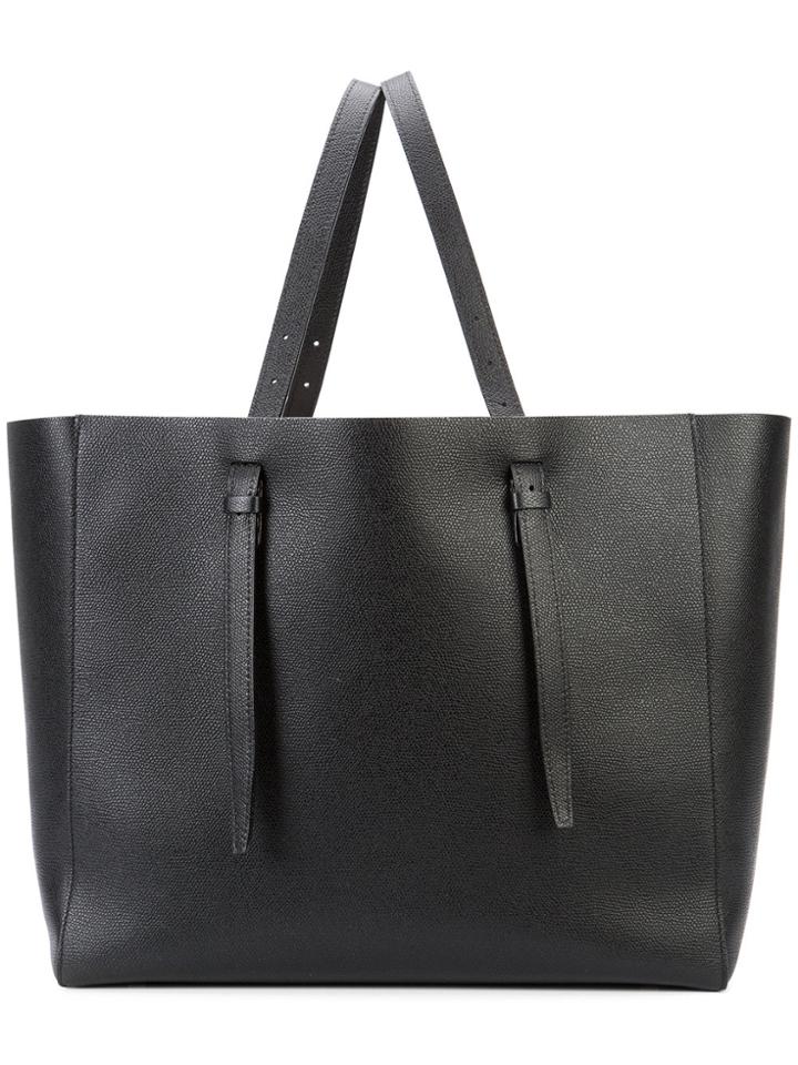 Valextra Soft Tote - Black
