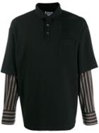 Fengchen Wang Layered Polo Shirt - Black