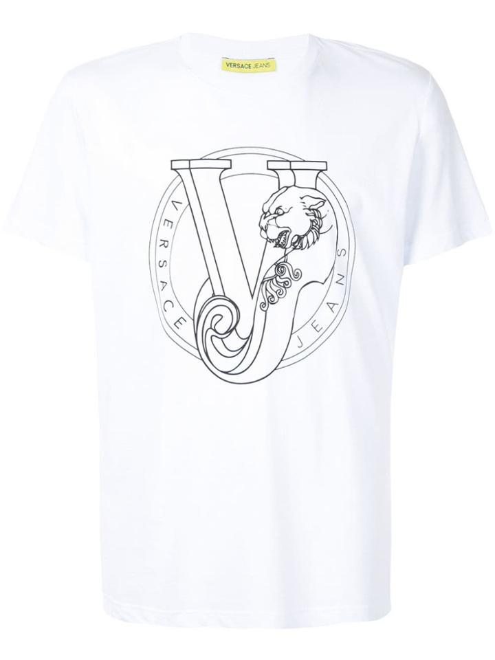 Versace Jeans Classic Vj Circle Print T-shirt - White