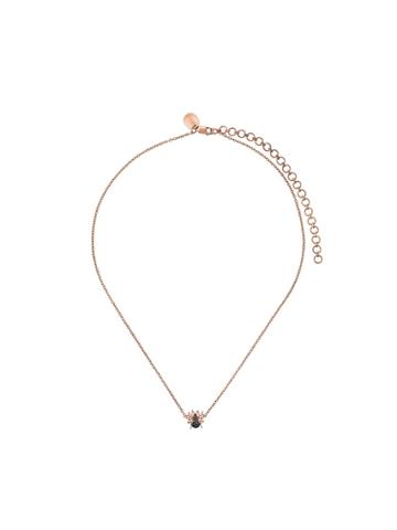Maha Lozi Bee Necklace - Black