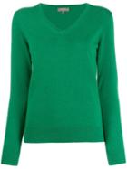 N.peal Cashmere V-neck Jumper - Green