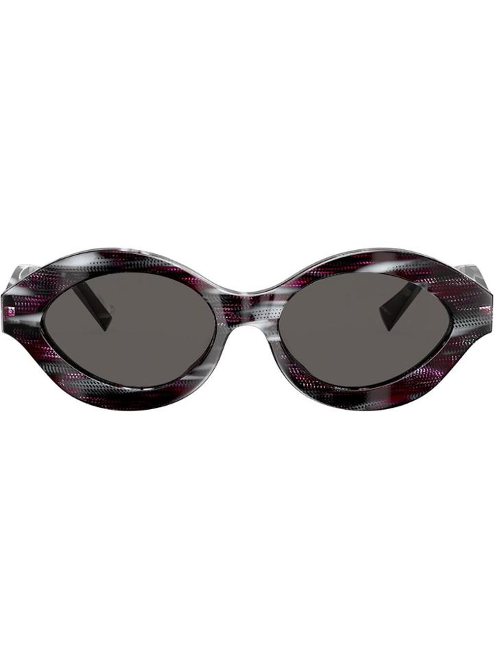 Alain Mikli Contrast Print Sunglasses - Black