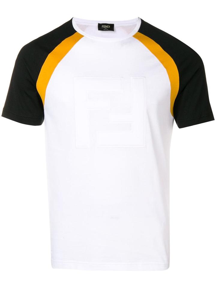 Fendi Raglan Sleeve T-shirt - White