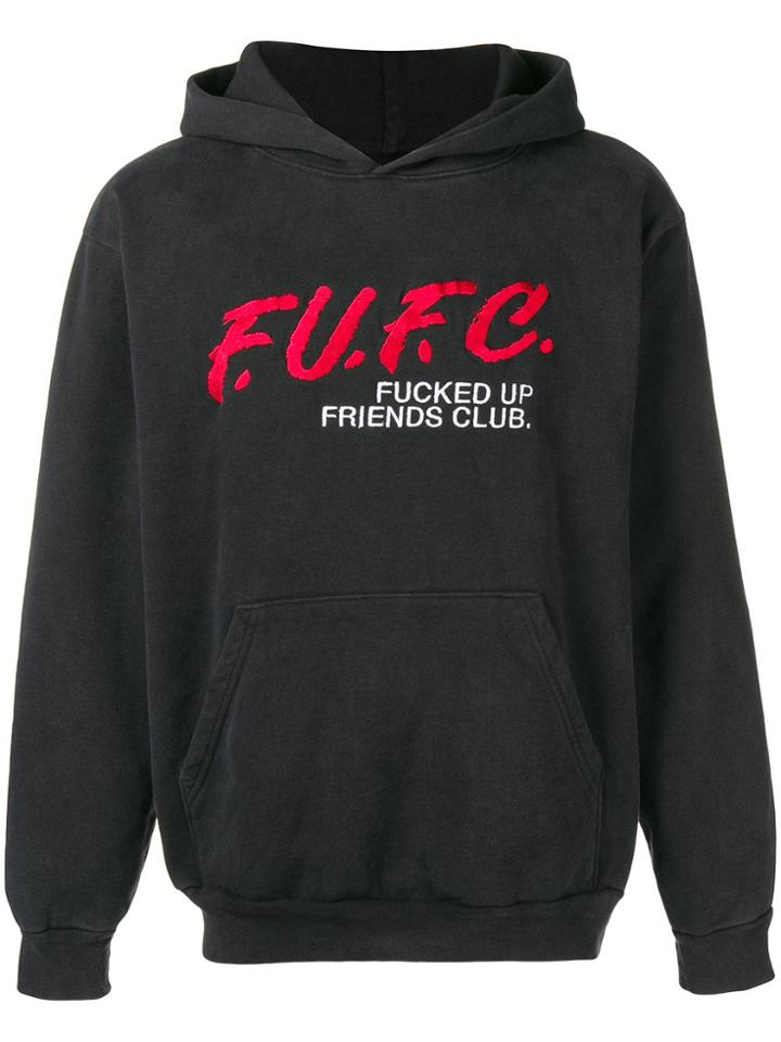 Local Authority Logo Print Hoodie - Black