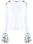 Andrea Bogosian Embellished Jumper - White