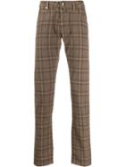 Jacob Cohen Plaid Print Flared Trousers - Neutrals