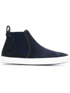 Jimmy Choo Della Hi-top Sneakers, Women's, Size: 37, Blue, Suede/leather/rubber/pvc