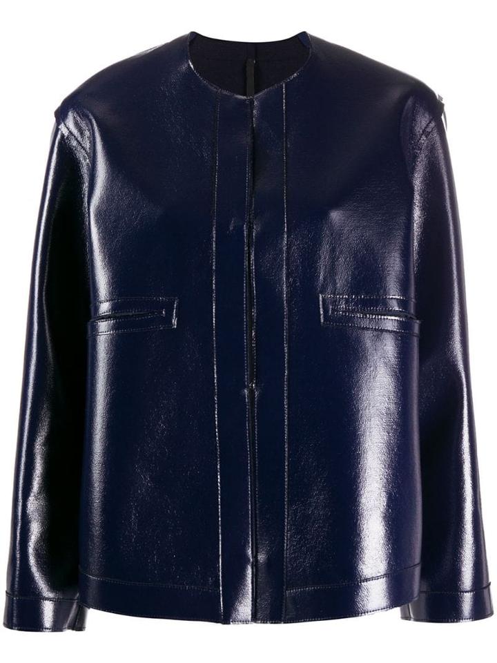 Sara Lanzi Boxy Jacket - Blue