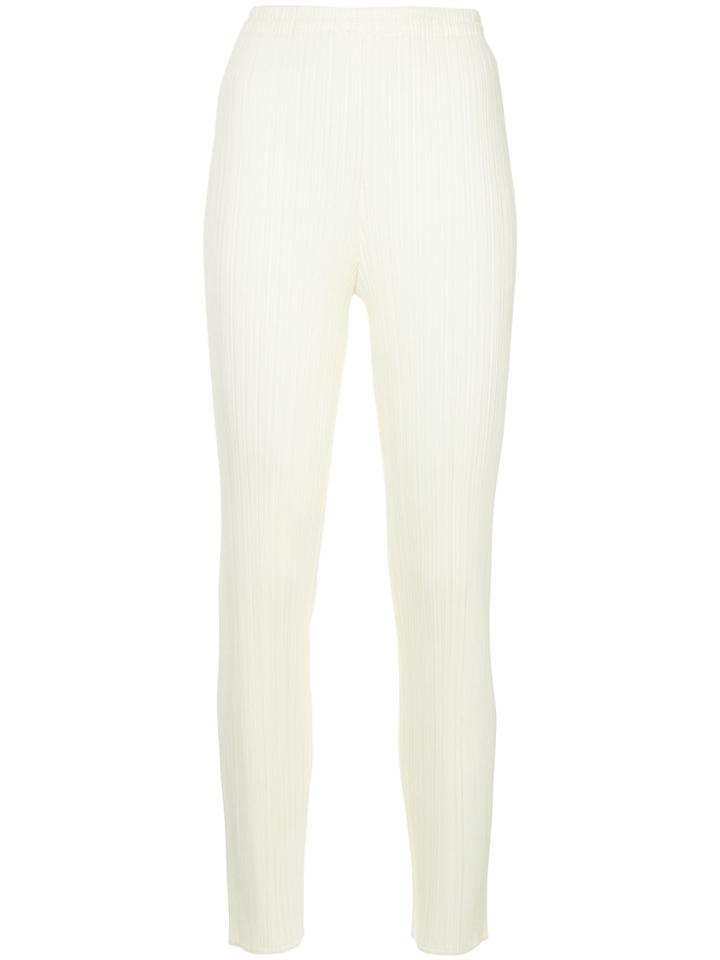 Issey Miyake Vintage High Waist Pleated Pants - White