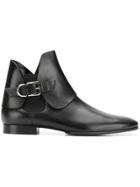 Pierre Balmain Side Buckle Chelsea Boots - Black