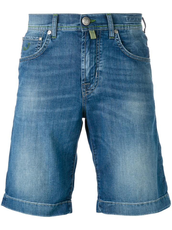 Jacob Cohen Denim Shorts, Men's, Size: 40, Blue, Cotton/viscose/polyester/spandex/elastane