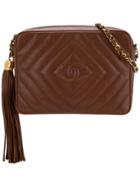Chanel Vintage Fringe Chain Shoulder Bag - Brown