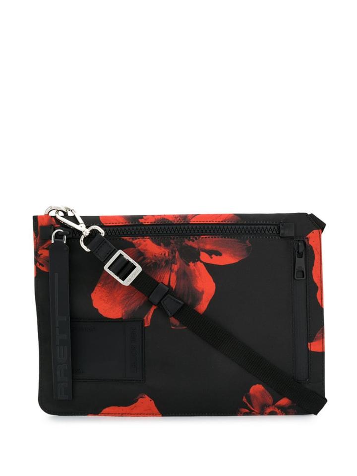Neil Barrett Anemone Printed Crossbody Bag - Black