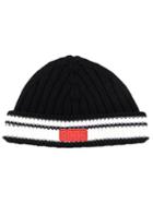 Gcds Colour-block Beanie Hat - Black